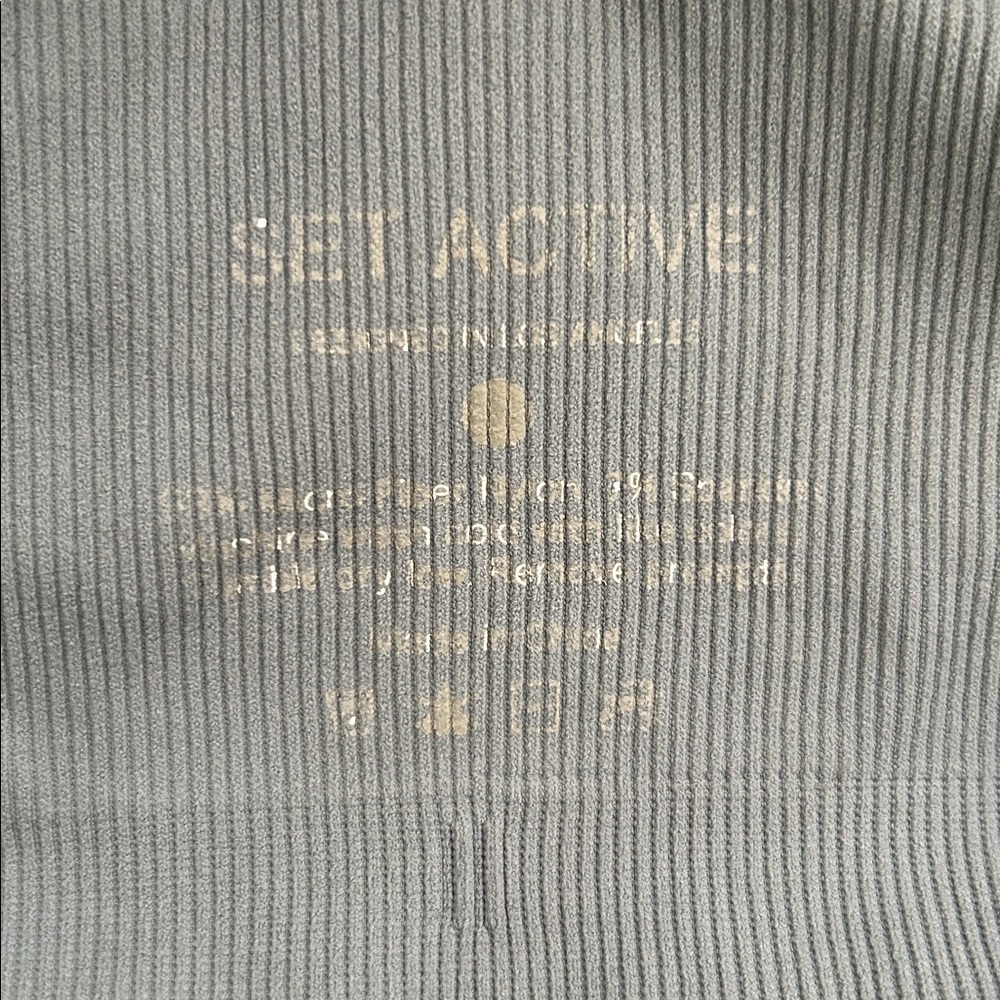 Set Active Ribbed Set in Grey/Blue - Picture 6 of 13